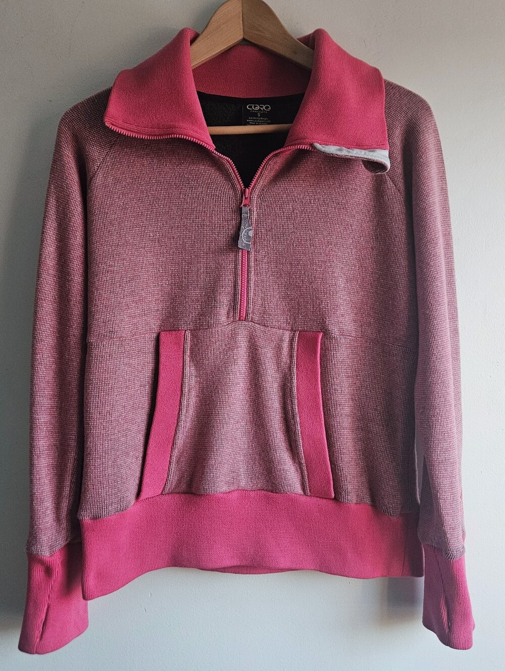 CORE Concepts REI wool tech half zip pullover sweater